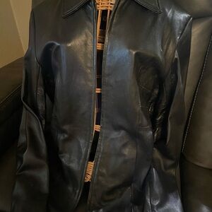 Kasper Women’s Black High Quality Leather Jacket